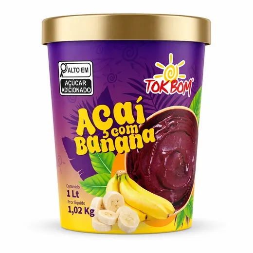 Açaí com Banana 1L TokBom
